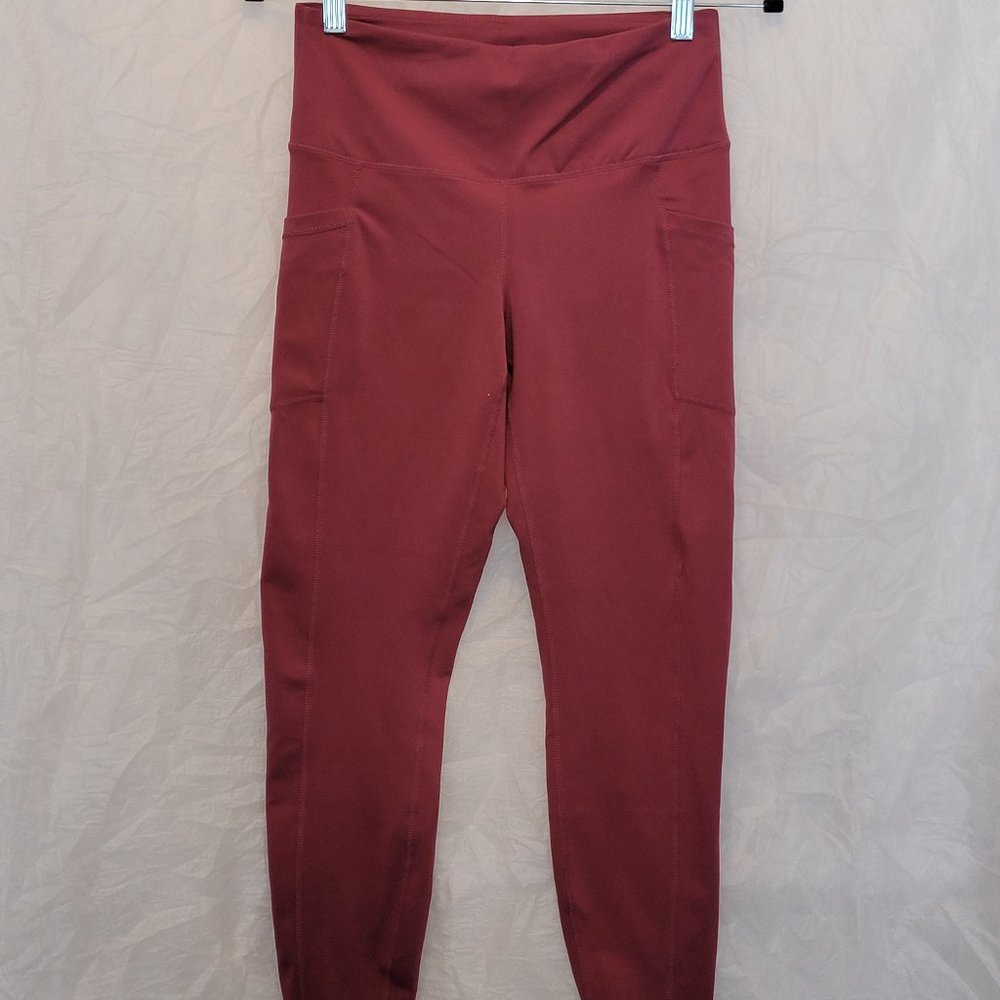 Yogalicious Lux High Waist Muave Side Pocket 7/8 Ankle Legging